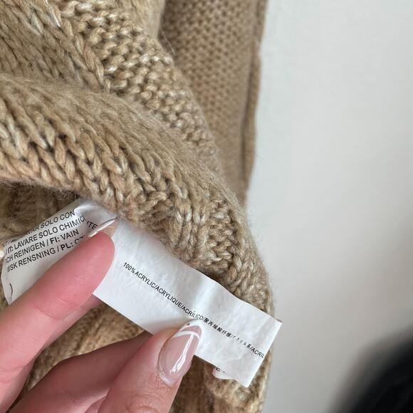 J.O.A Neutral Tan Mockneck Sweater - Picture 9 of 15